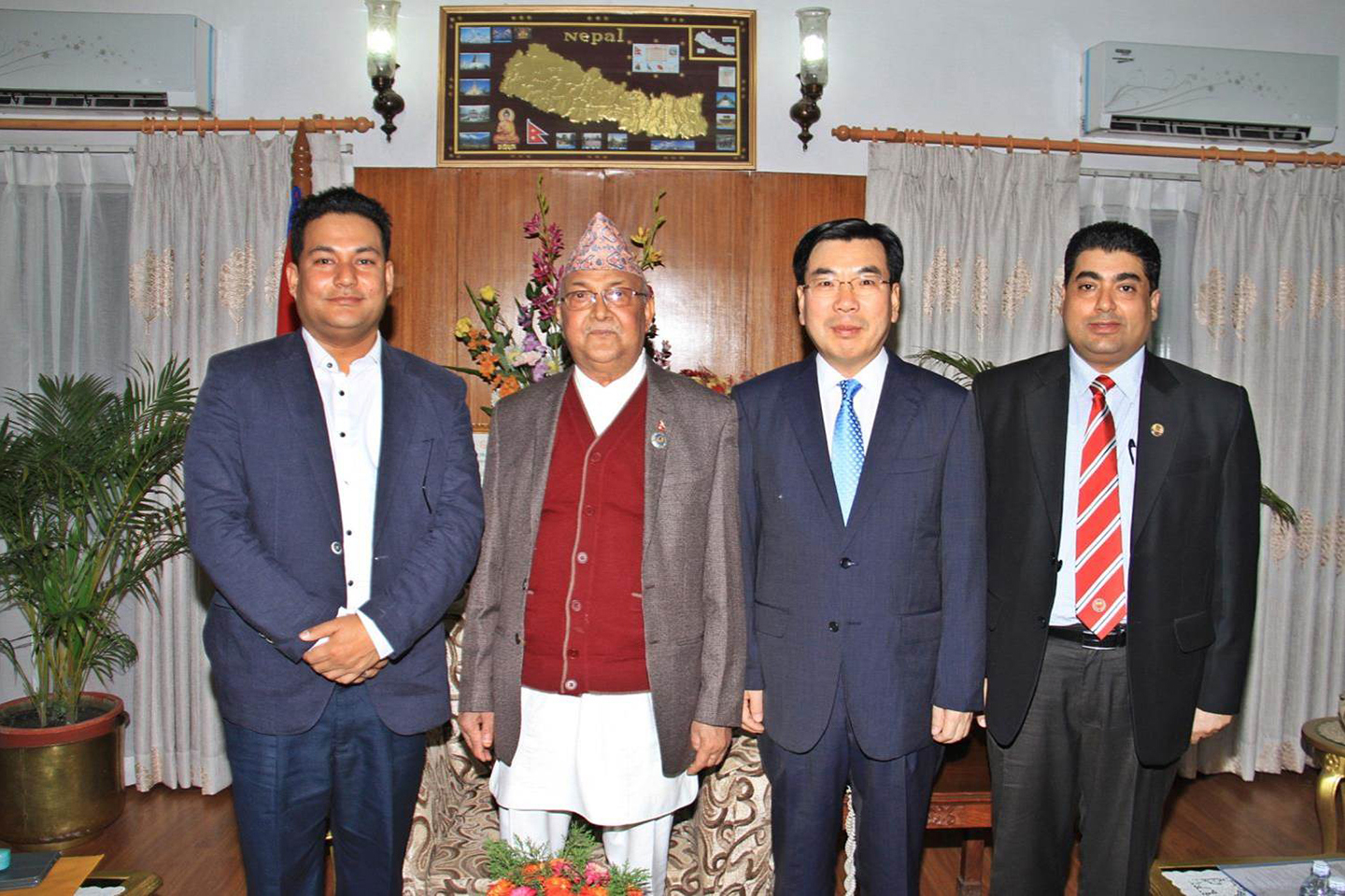 UPF Nepal Visits Vice-President and Prime Minister (November 6-7, 2015)
